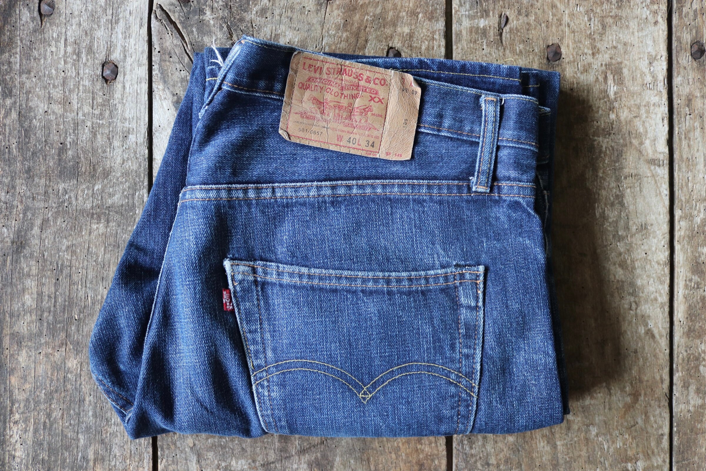 Vintage Levi Strauss Levis LVC Selvedge 501 Z Mid Blue Denim - Etsy