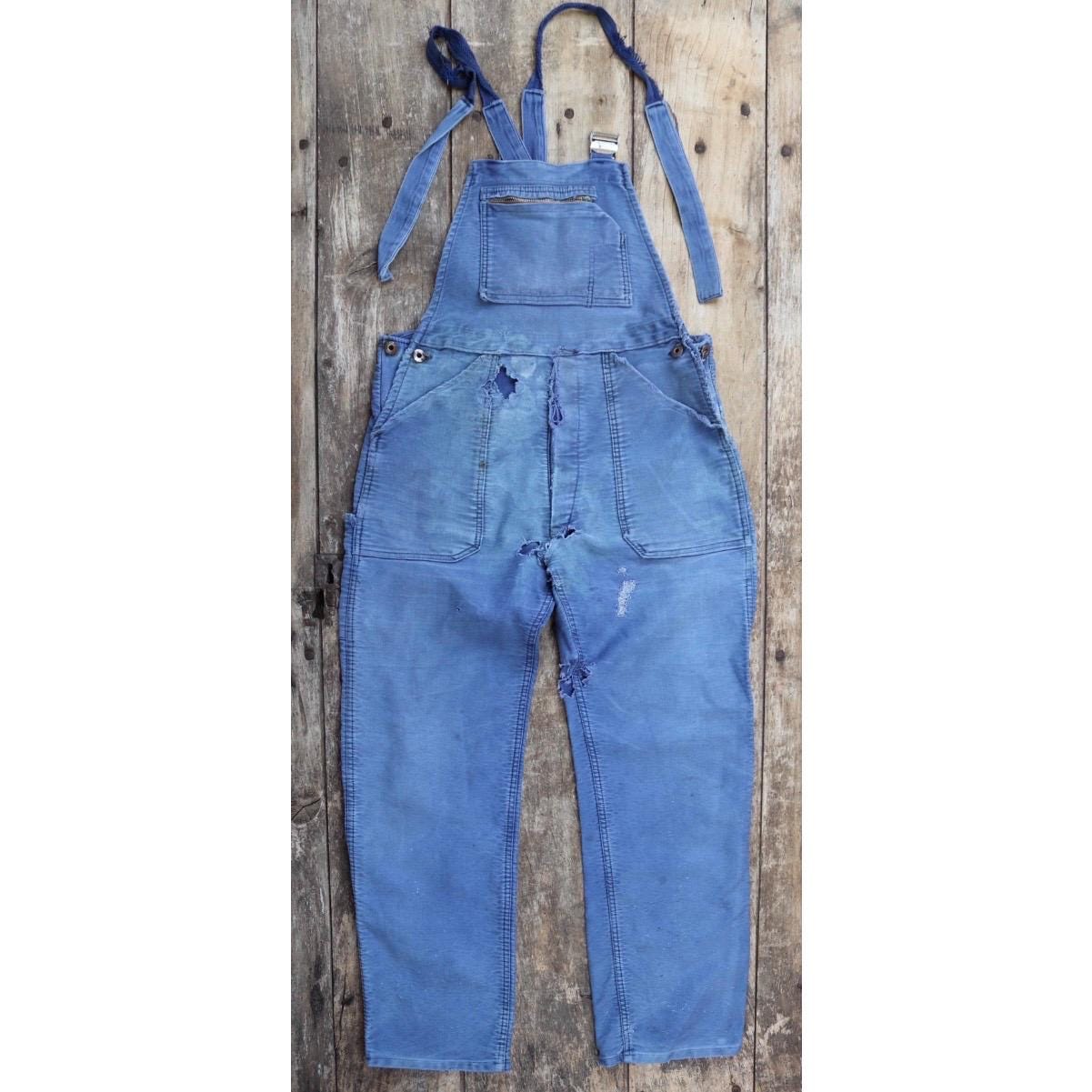 French Blue Overalls - Etsy