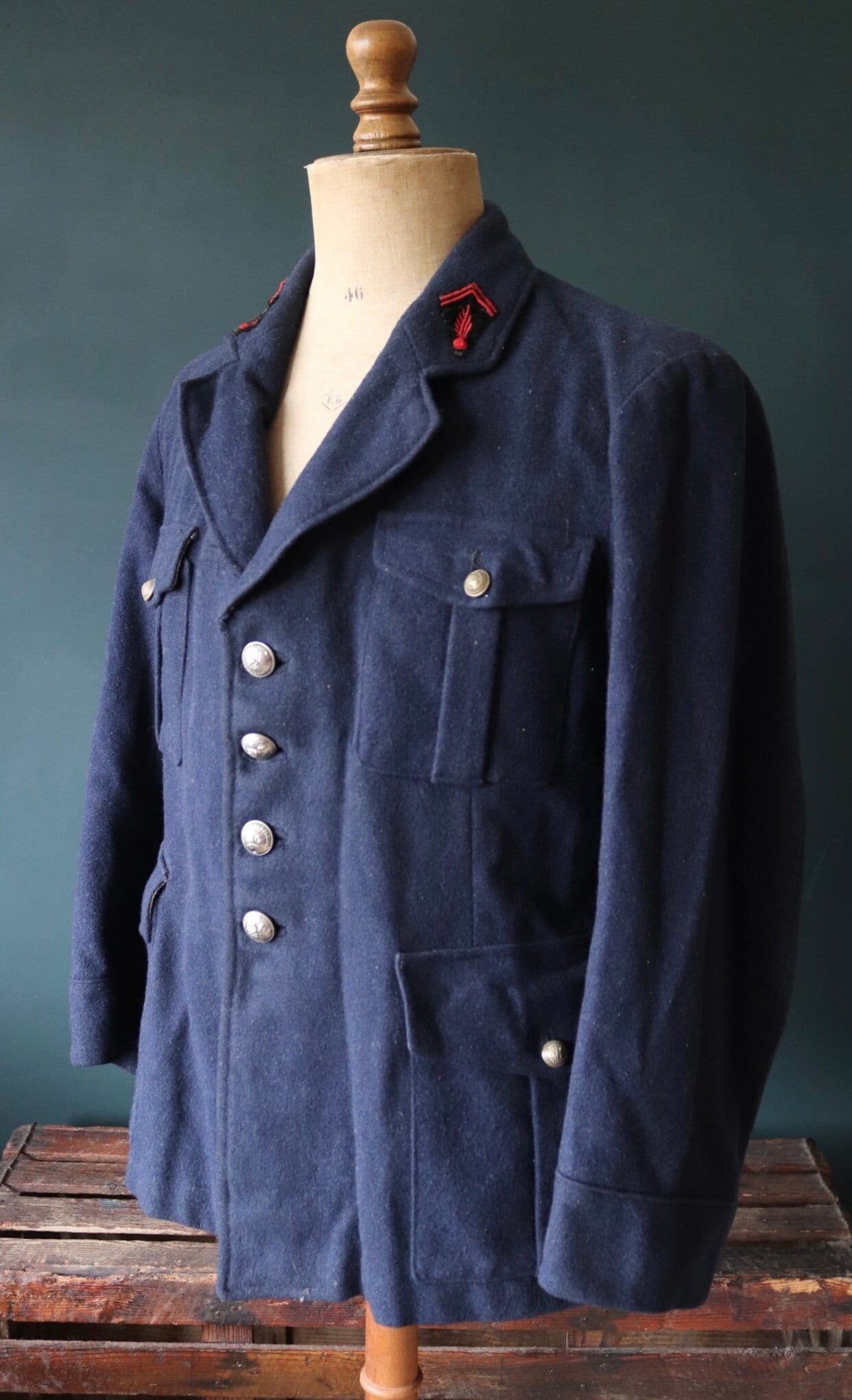 Vintage French Workwear Jacket 1930s Belle Jardiniere Indigo Vintage French Workwear Jacket 1930s Belle Jardiniere Indigo