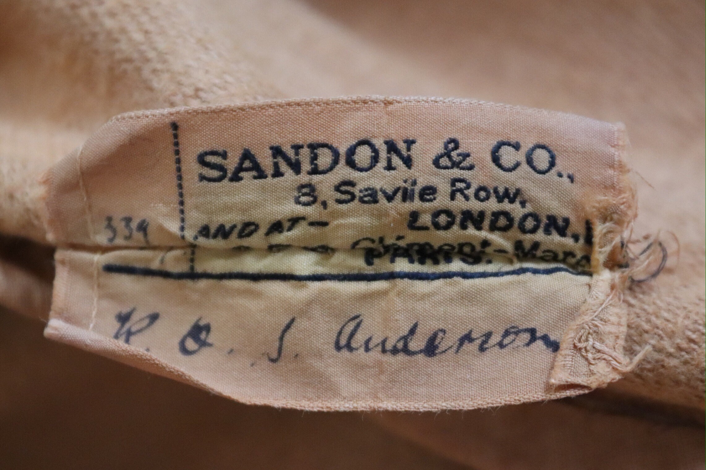 Vintage 1930s 30s British English Sandon & Co Savile Row tailored ...