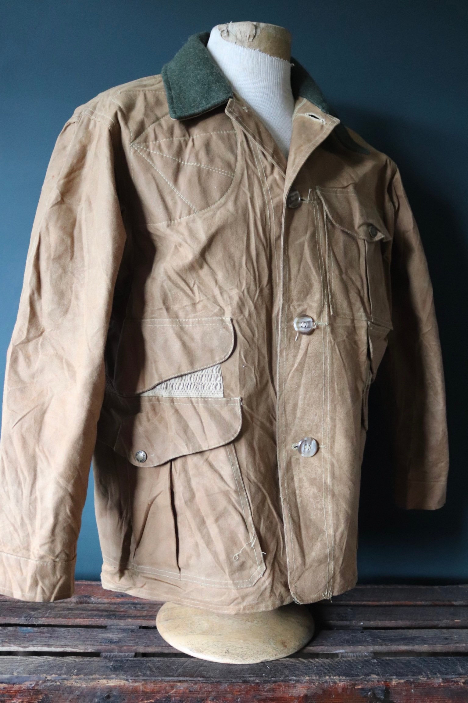 C.C. Filson Wax Cloth Outdoors Hunting Jacket Men’s Sz Medium EUC Co  Seattle USA