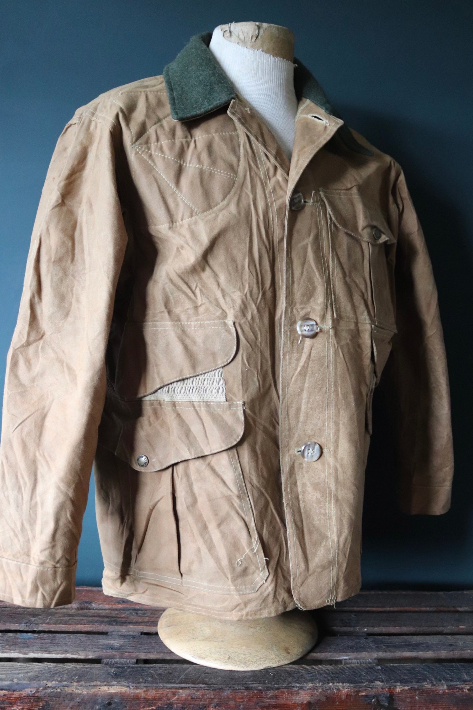 Vintage CC Filson Jacket Workwear Tin Cloth Paraffin Waxed Vintage CC Filson Jacket Workwear Tin Cloth Paraffin Waxed