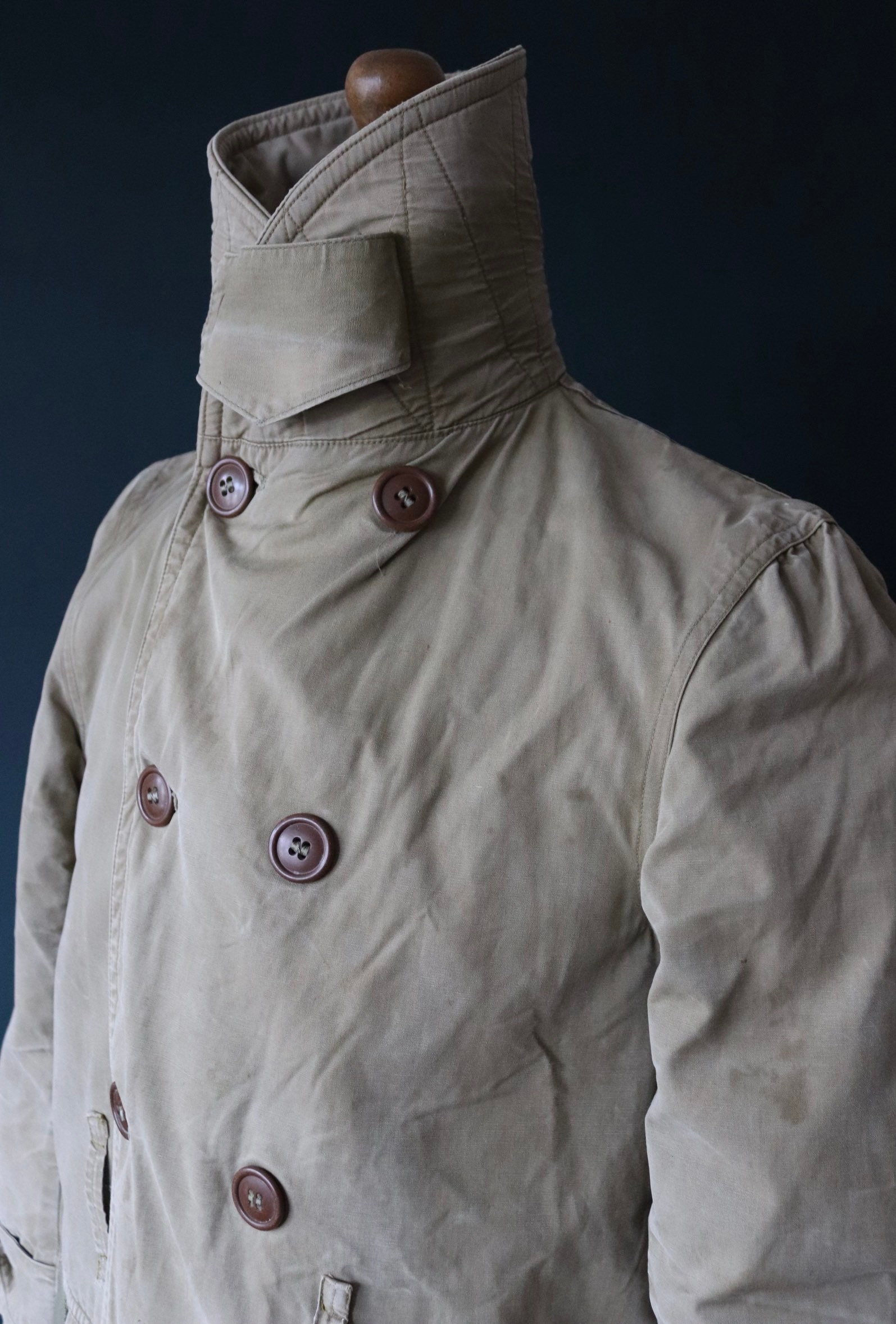 Vintage 1940s US Army Jeep Mackinaw - Original WW2 Military Coat
