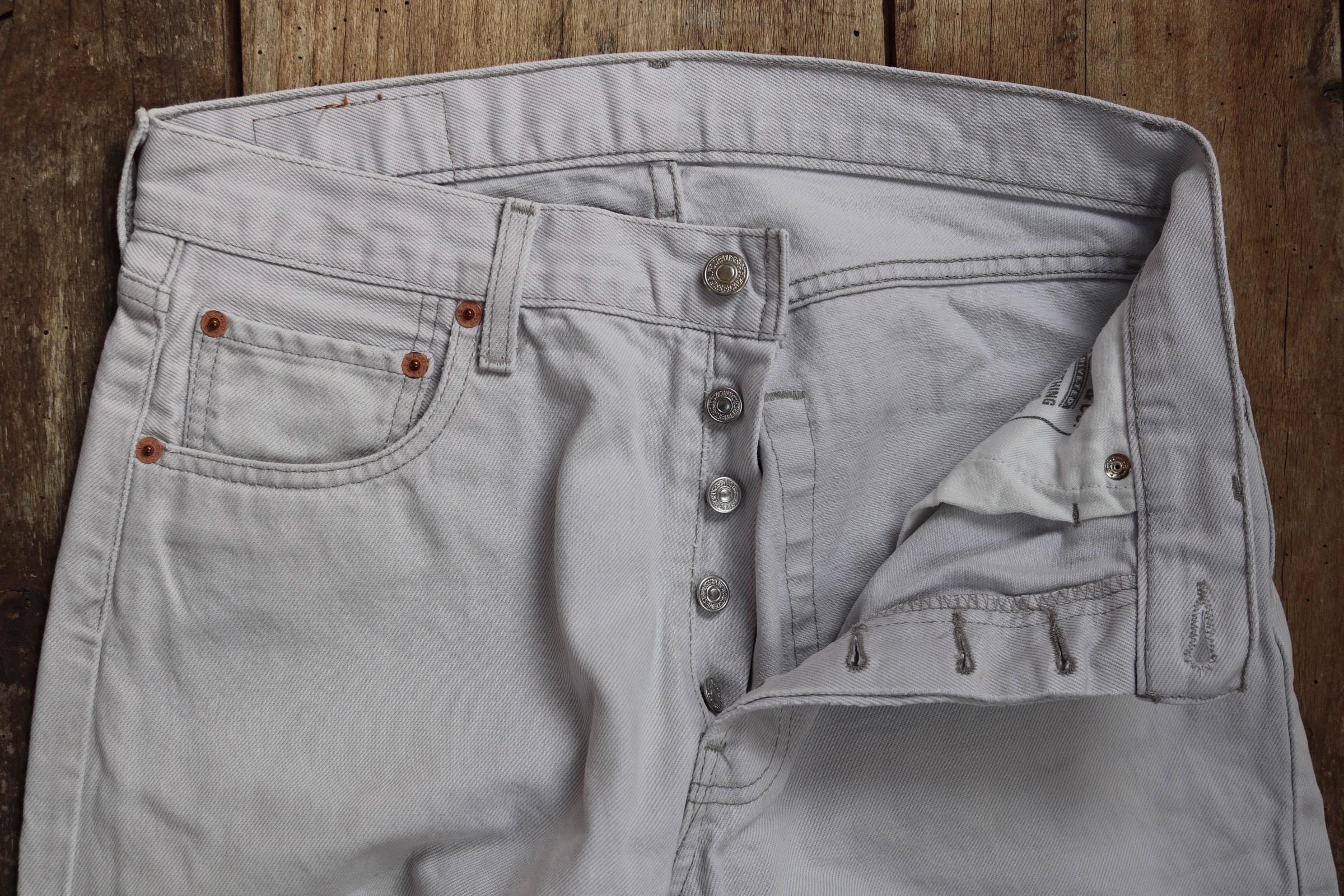 Vintage 1990s Levis 517 Jeans - White Denim - 31