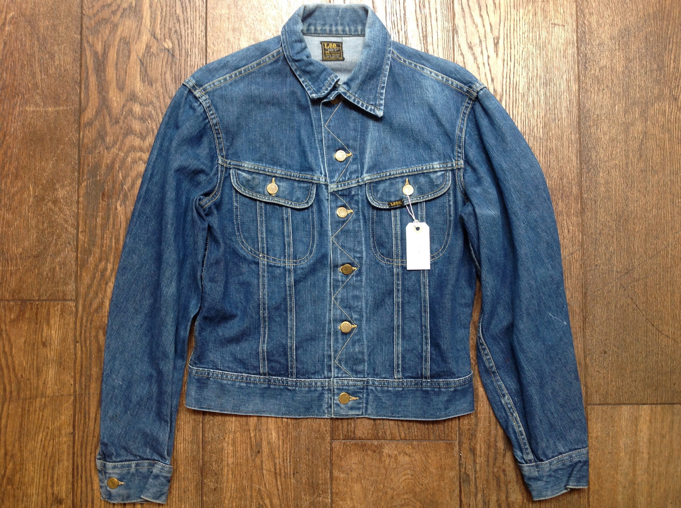 Vintage 1960s 60s 1970s 70s Lee 101-J denim jacket trucker Union