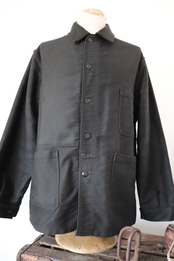 Black Le Laboureur Moleskine Jacket XS | frenchworkwear