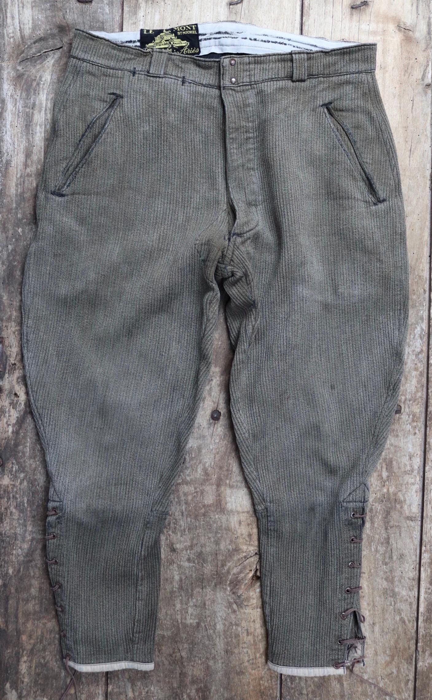 1940s FRENCH VINTAGE PIQUE JODHPURS