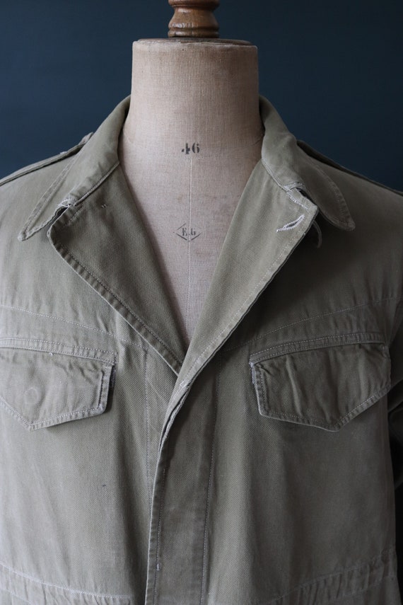 Vintage French M47 Army Jacket - 1950s Military - 47” Chest