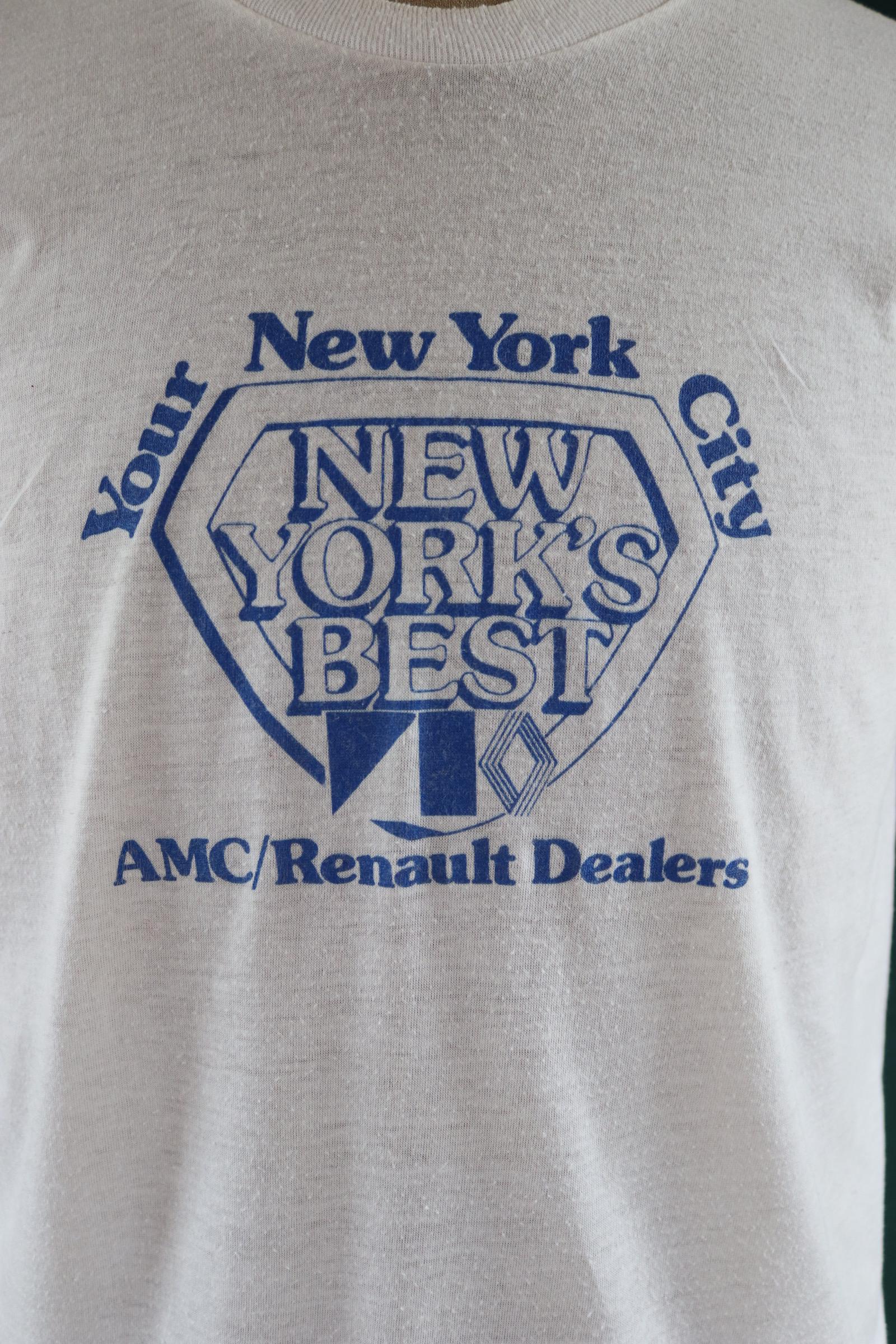 1980年代のヴィンテージ シングルステッチ NYC Tシャツ - ルノーカー 