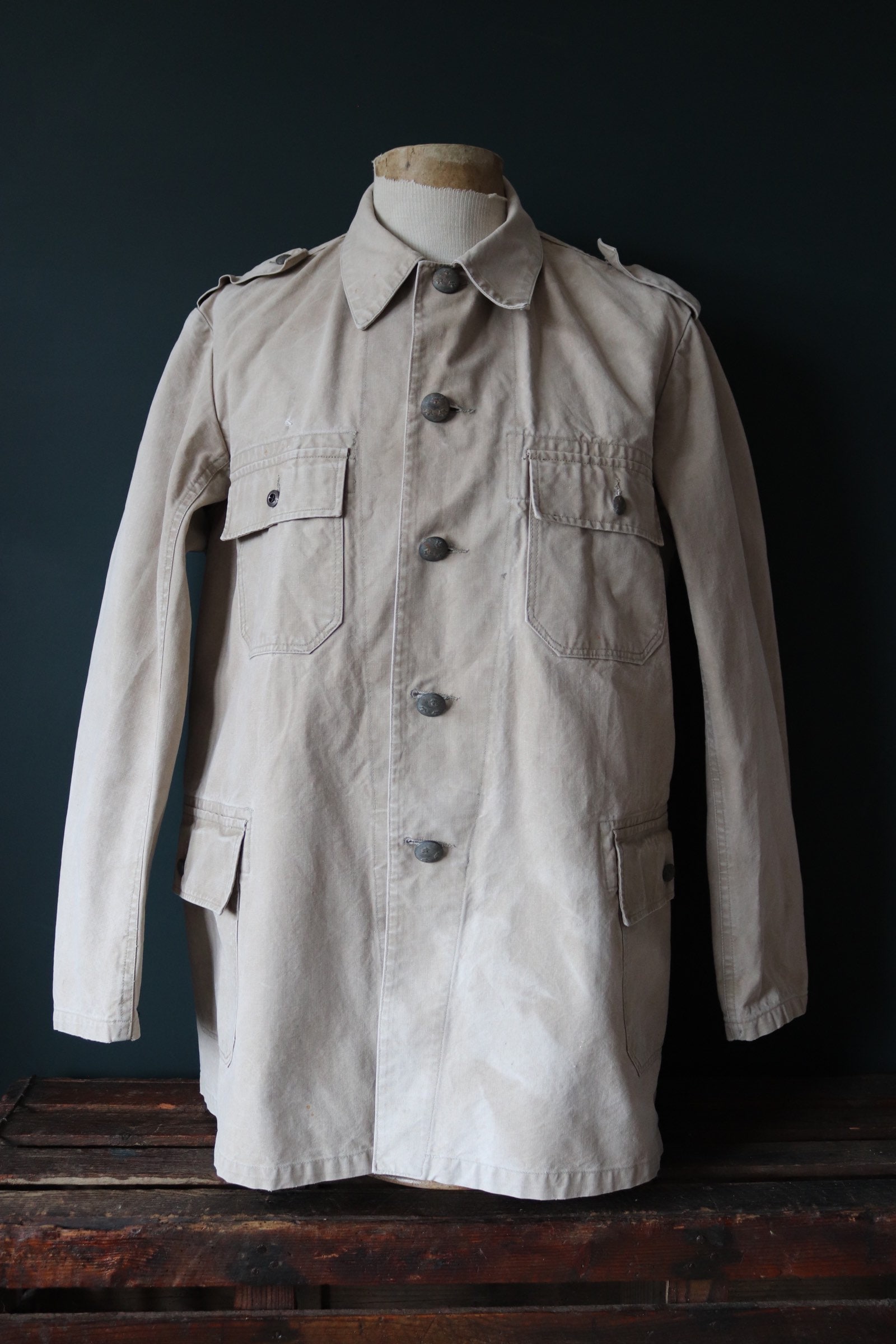 Vintage 1930s 40s Swedish Jacket - WW2 Military - Civil
