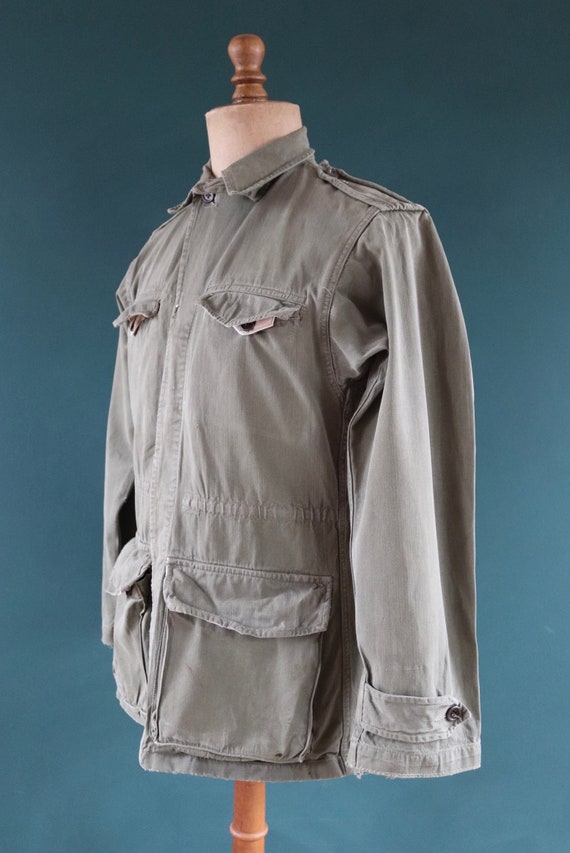 Vintage 1950s 50s French M47 M 47 Army Field Utility Jacket 