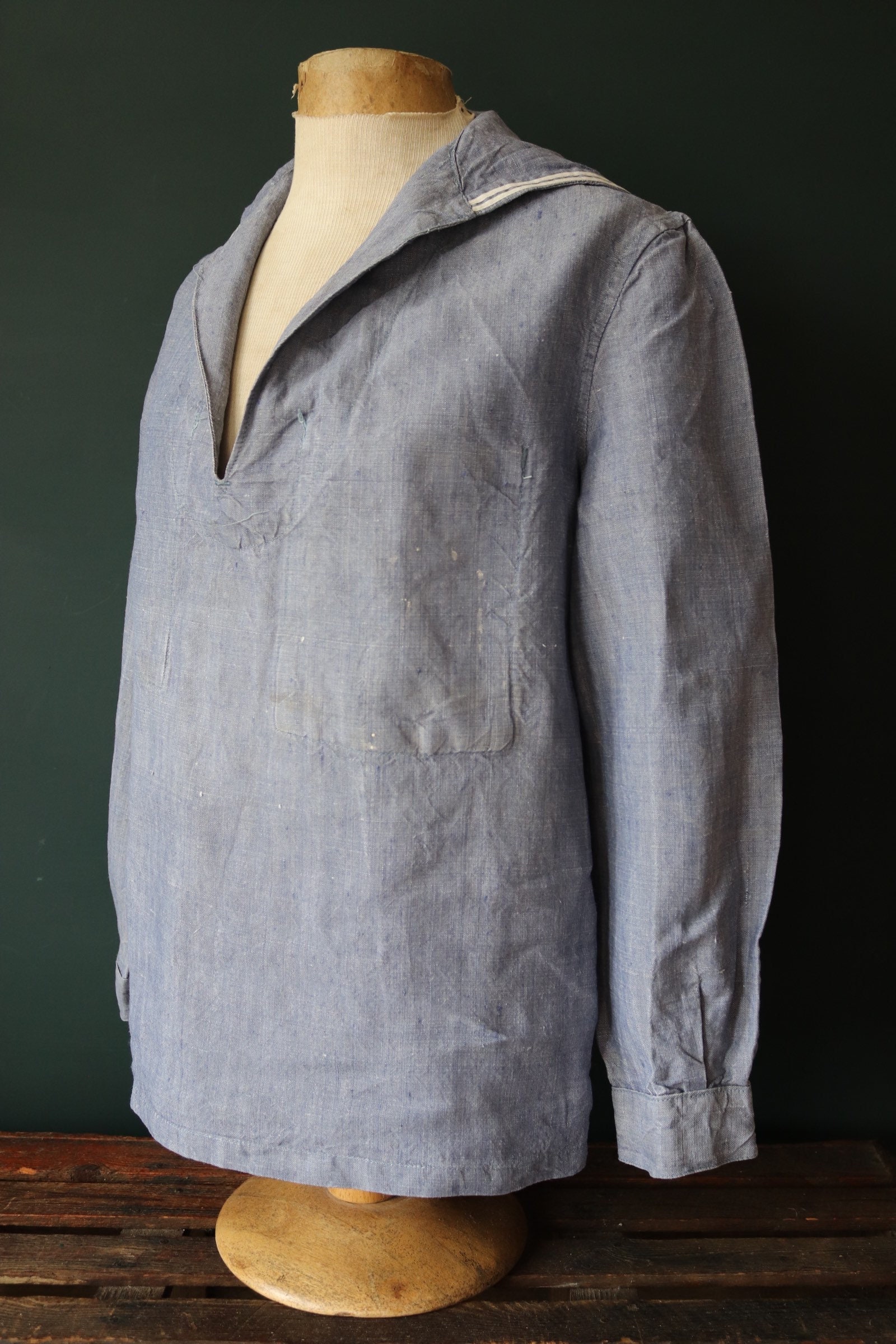 Vintage 1960s 60s French Marine Nationale Navy Naval Crackerjack 