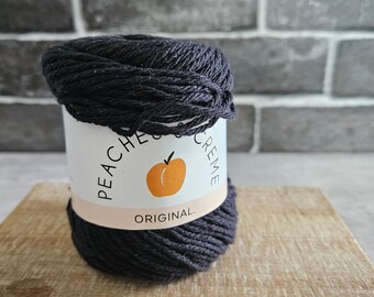 Black, Peaches & Creme, Kitchen Cotton Dishcloth Yarn, Knit Crochet Project,  Medium #4