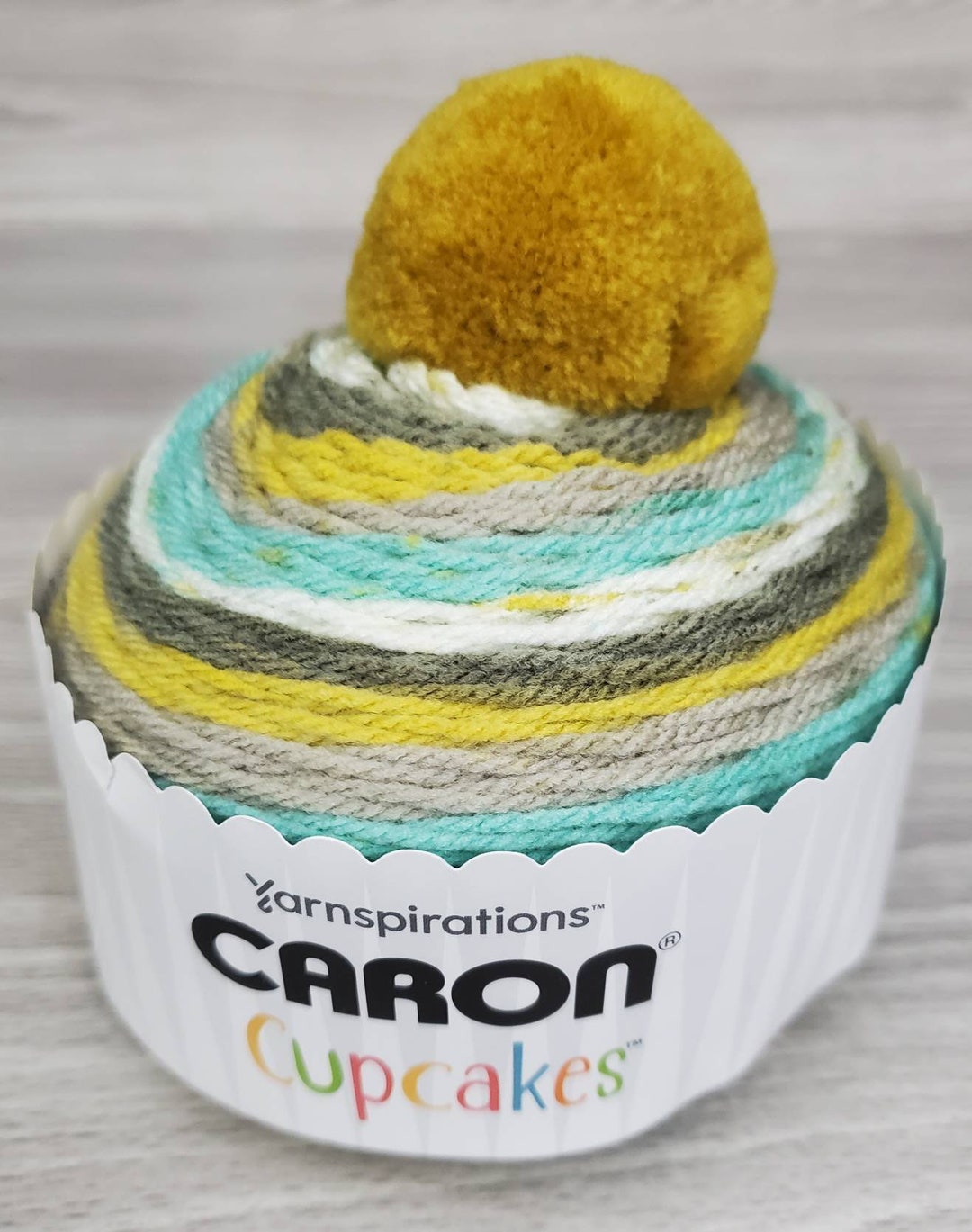 Pistachio Cup, Caron Cupcake Yarn, Acrylic Knit Crochet Yarn, Detash