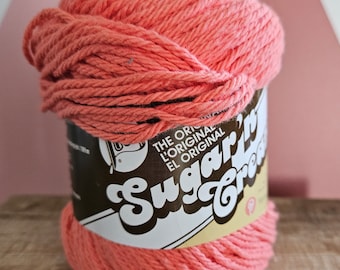 Tangerine, Lily Sugar n Cream, Kitchen Cotton Yarn, Knit Crochet Medium #4