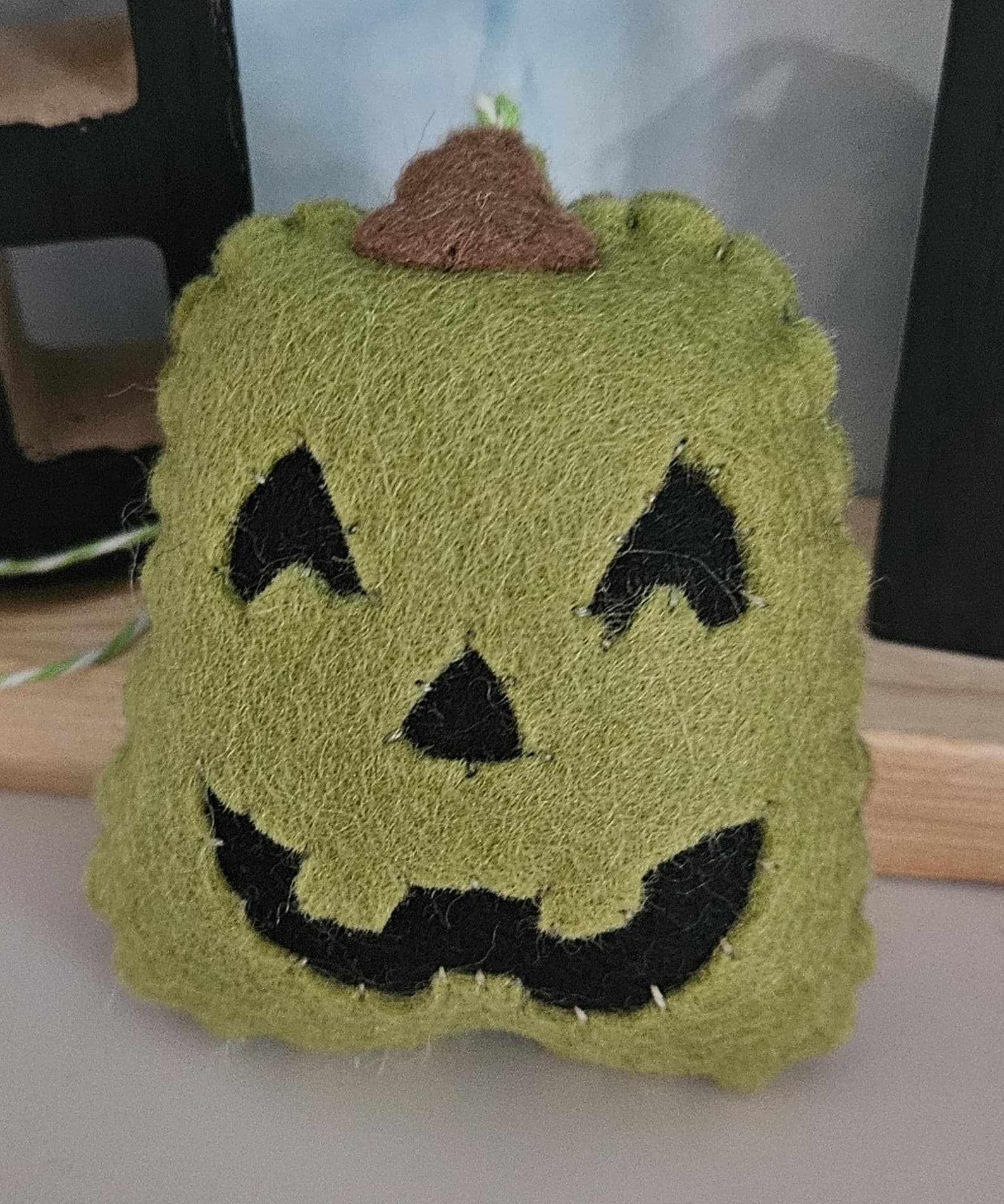 Felt Pumpkin Ornament, Jack O Lantern Plush, Merino Wool Decor - Etsy