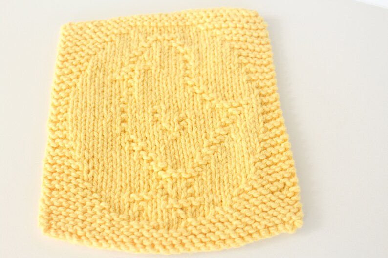 Yellow Chick Washcloth Knit Yellow Washcloth Hand Knit Etsy