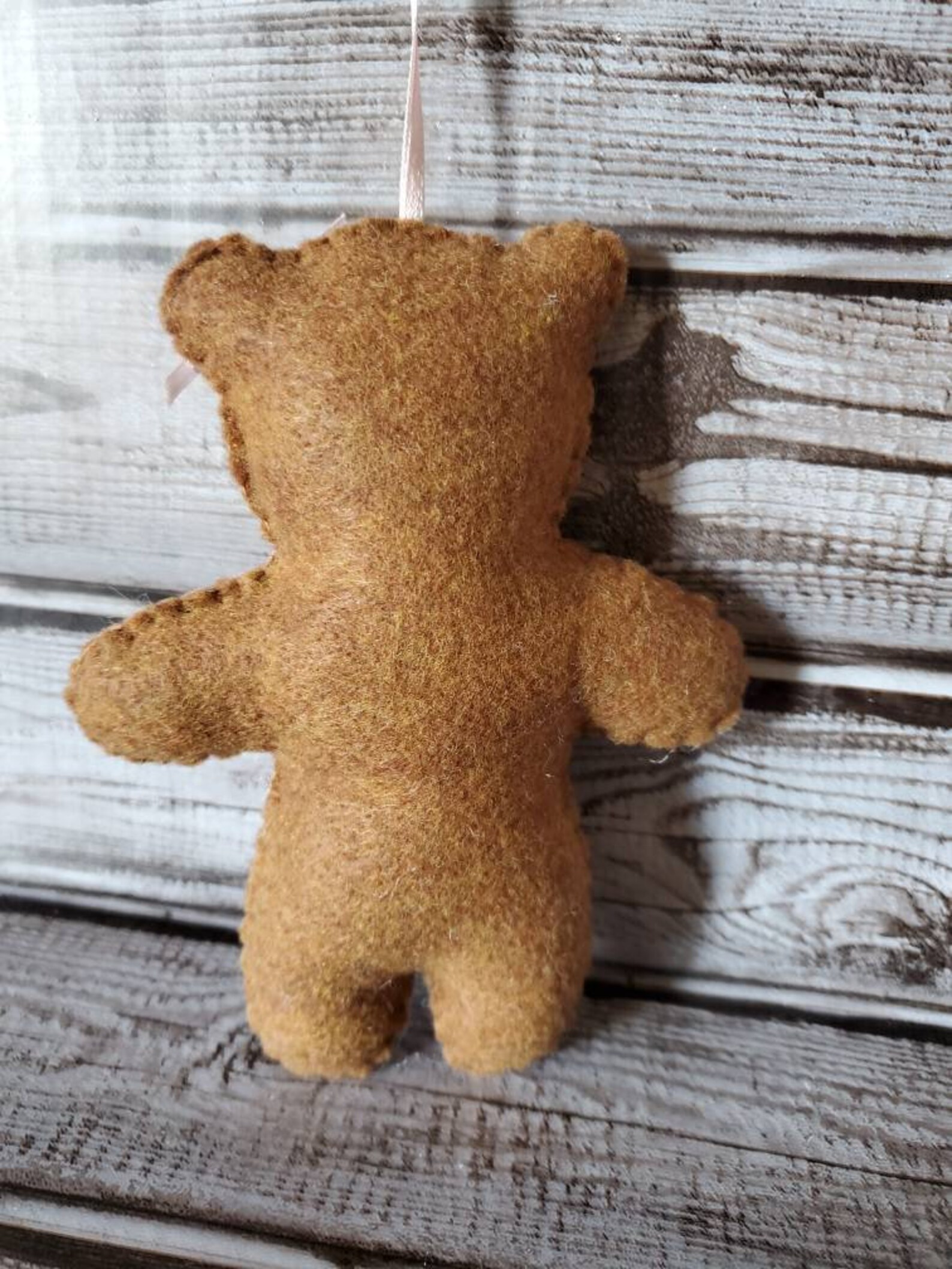 Bear Ornament Felt Bear Ornament Teddy Bear Decor Baby Bear Etsy
