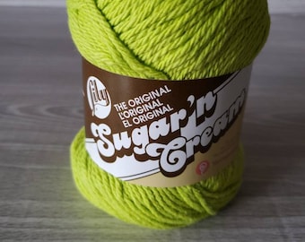 Hot Green, Lily Sugar n Cream, Lily Cotton Yarn, Detash Bright Green Yarn, Green Crochet Yarn, Dish/Washcloth Yarn, Kitchen Cotton Yarn