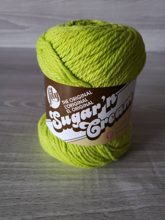 Hot Green, Lily Sugar n Cream, Lily Cotton Yarn, Detash Bright Green Yarn, Green Crochet Yarn, Dish/Washcloth Yarn, Kitchen Cotton Yarn