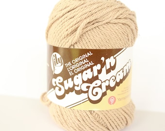 Jute, Lily Sugar n Cream, Knitting Crochet Yarn, Dishcloth Cotton, Medium # 4, Ecofriendly and Reuseable