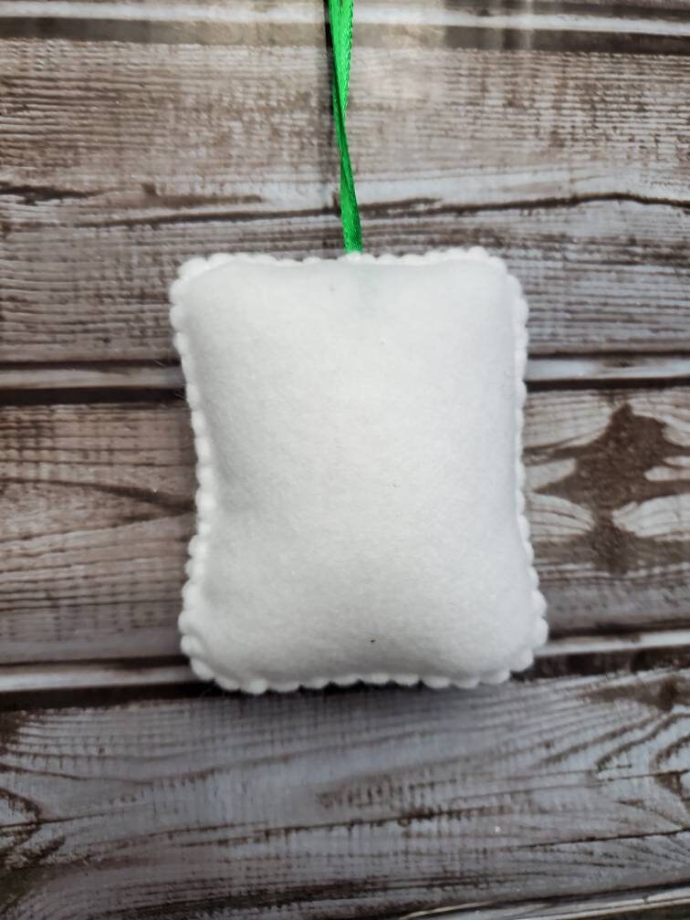 Lucky Horseshoe Ornament Irish Clover Ornament Felt Etsy