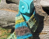 Multicolored Scarf, Extra Long, Earthy Colors, Hand Knit, 100% Acrylic, Christmas Gift, Winter