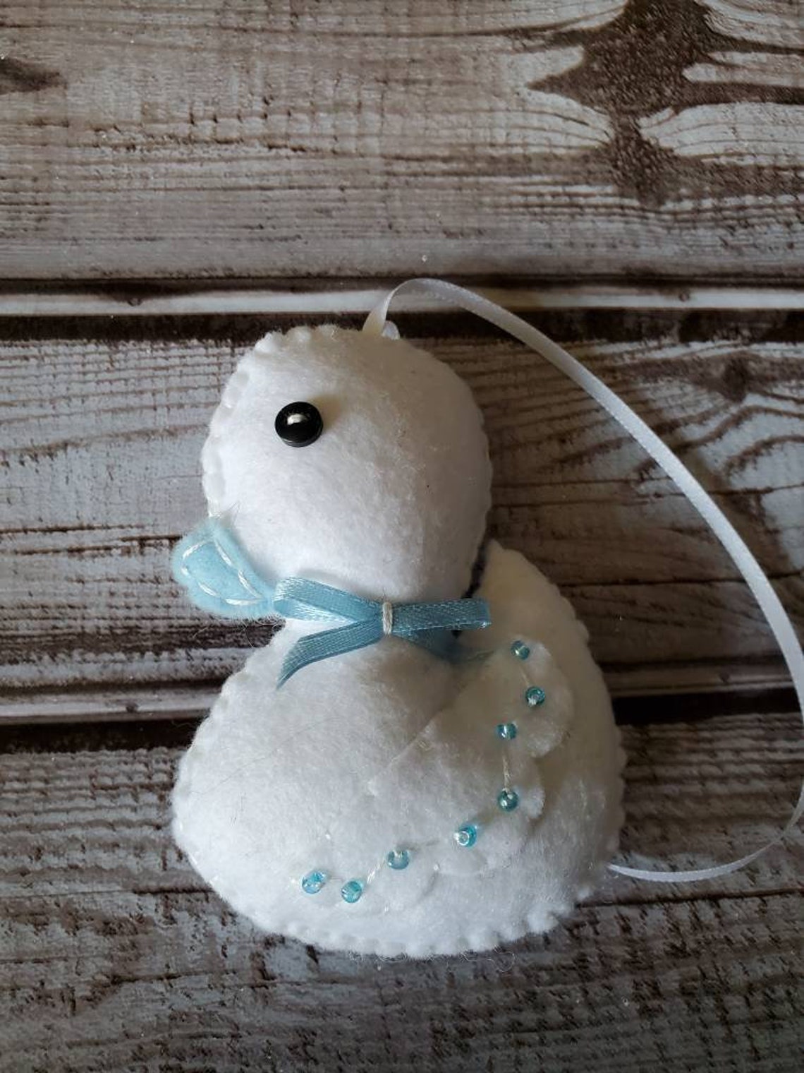 Duck Ornament Felt Ornament Christmas Duck Ornament Easter Etsy