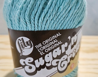 Seabreeze, Lily Sugar n Cream, Kitchen Cotton Dishcloth Yarn, Knit Crochet Project, Medium #4