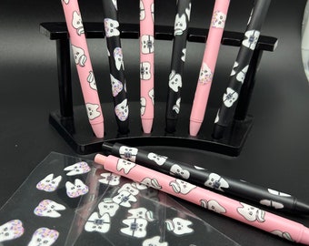 Dental Pen Wrap: Permanent Adhesive UV DTF, Ready to Apply