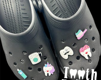 Dental Shoe Charm for Croc, Tooth Croc Charm, Dental  Gift, Dental Clog Accessory, Tooth Charm