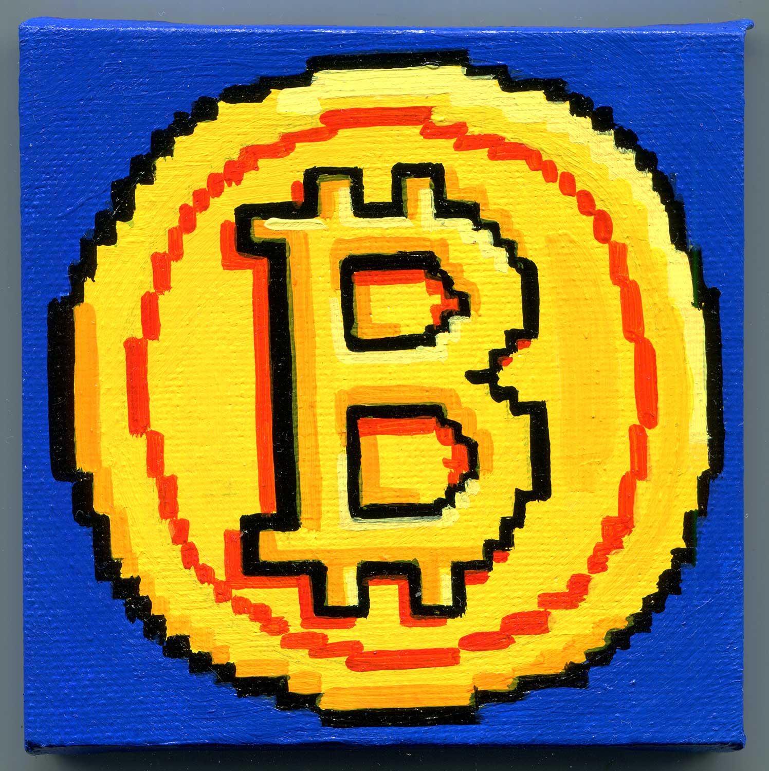 Pixel Bitcoin - Etsy