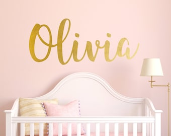 Calcomanía de pared personalizada - Calcomanía de pared de guardería - Calcomanía de nombre personalizado, Calcomanía de pared de vinilo, Calcomanía de nombre, Nombre de niños, Nombre de niños, Nombre de niñas