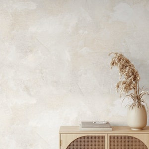 Ästhetische Tapete. Neutrale textur Tapete. Lehm Gips texturierte Tapete. Leinwand Betonwand. Neutrale Wanddekoration. Schälen und aufkleben.
