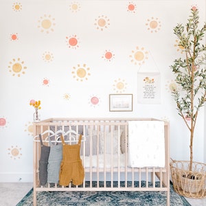 Little Sun Wall Stickers, flower , wall sticker , decal , vintage