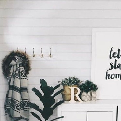 Black and White Shiplap Peel and Stick Removable Wallpaper - Etsy