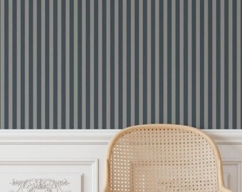 navy and white striped wallpaper uk