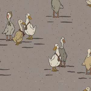 Kids Room Wallpaper, Nursery Wallpaper, Animal Wallpaper, Custom Wallpaper, Peel and Stick, Removable, Temporary, Self-Adhesive, Ducks