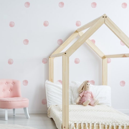 Watercolor Wall Dots Watercolour Wall Decals Polkadot Etsy