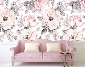 Pink Wallpaper Was £25 Boutique Northern Rose Blue