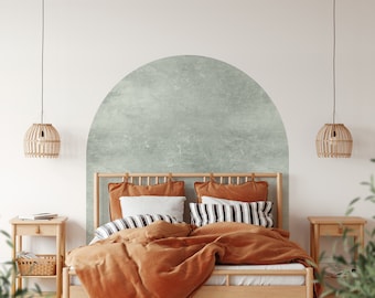 Getextureerde Boho Arch muursticker, aangepaste boho muursticker, hoofdeinde sticker, boho muurstickers | Home Muurstickers | Muursticker met textuur