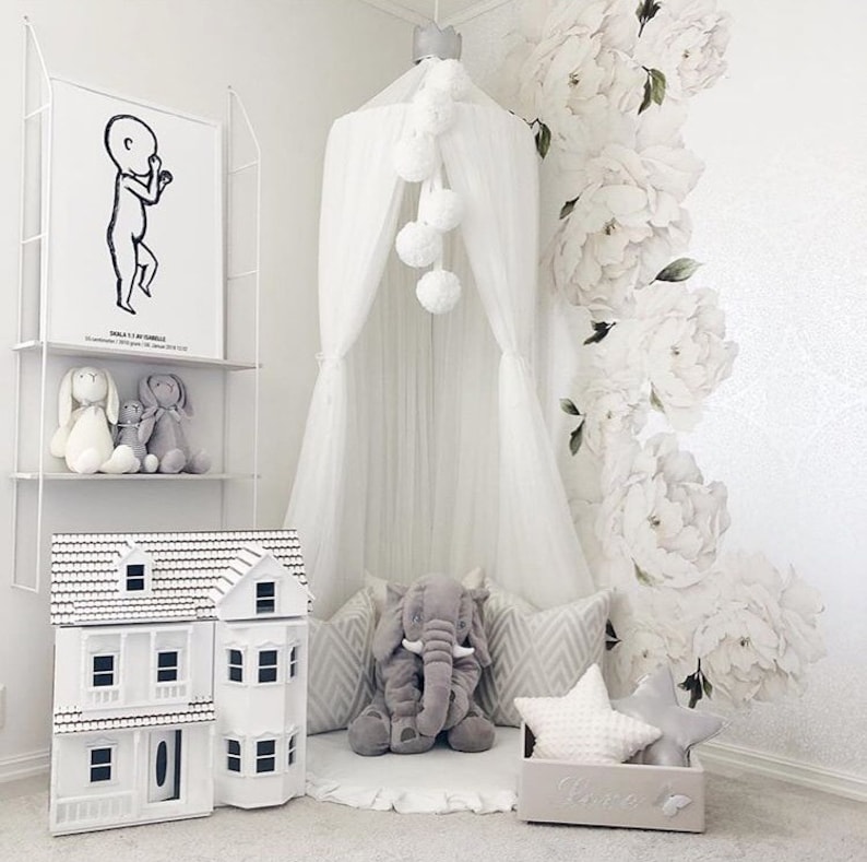 Floral Wall Decals Flower Wall Decal Peony Wall Decals Etsy Canada