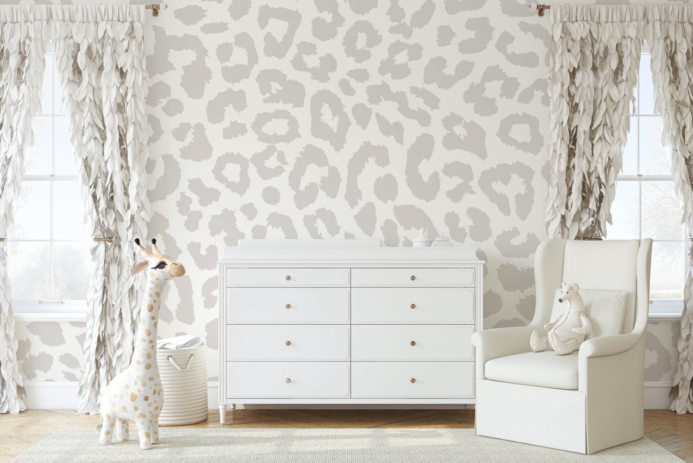 Neutral Animal Print Wallpaper. Removable Wallpaper Animal. - Etsy Neutral Animal Print Wallpaper. Removable Wallpaper Animal. - Etsy