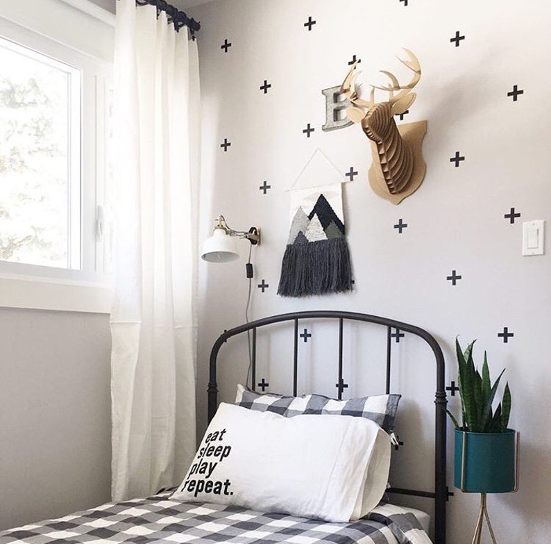 2 Plus Sign Wall Decals Plus Sign Sticker X Decal Etsy Canada