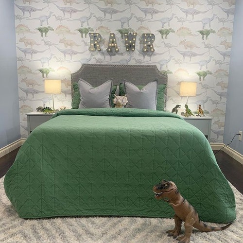 Dinosaur Wallpaper Removable Wallpaper Peel and Stick Etsy