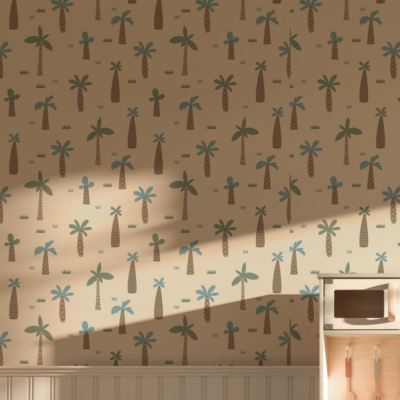 Buy Jurassic Tree Wallpaper Neutral Tree Design for Kids' Rooms, Nature