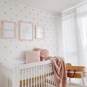 Watercolor Wall Dots, Watercolour Wall Decals, Polkadot Decals, Removable Wall Decals, Reusable Decals, Spots, Pink Decals, Decals for girls