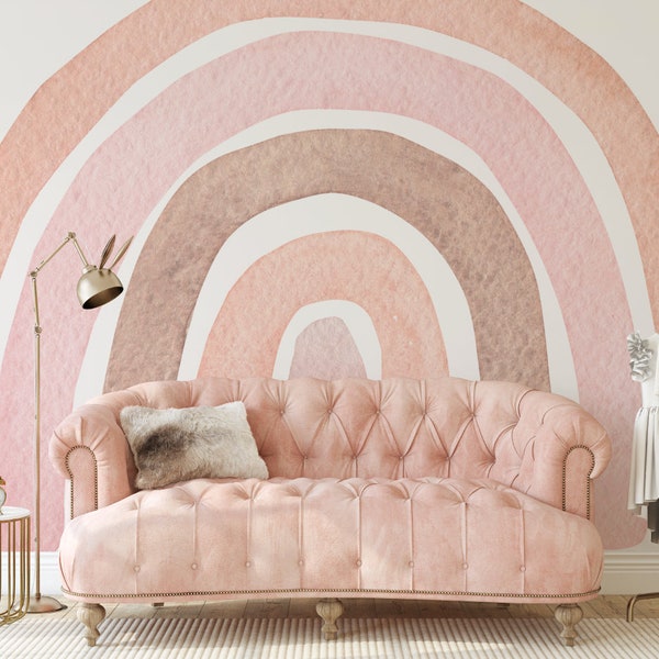 Rainbow Wall Mural Etsy