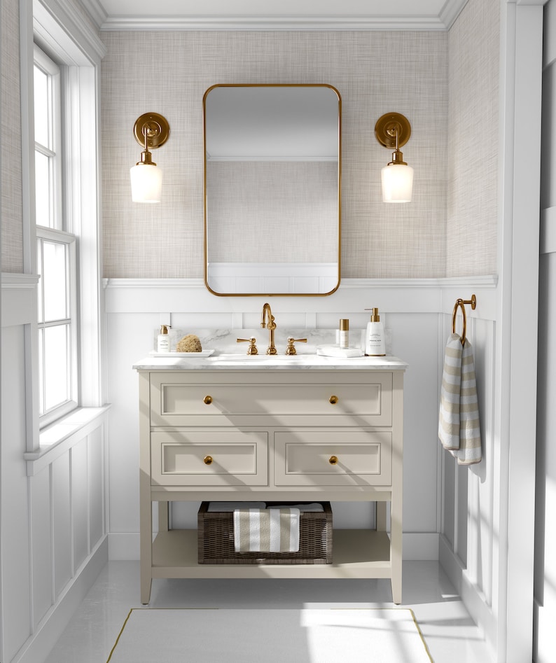faux grasscloth wallpaper, peel and stick and removable, linen texture, wallpaper, designer, luxury, rocky mountain decals, best bathroom wallpaper, fabric