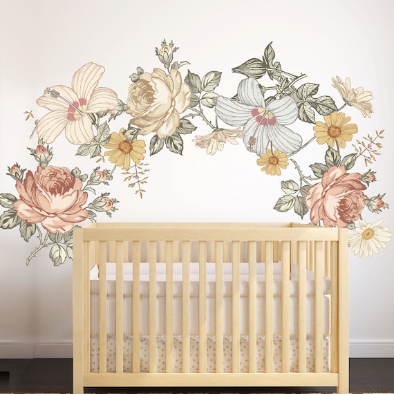 Here Comes The Sun Wall Stickers Flower Sticker Decal Vintage - Sun Wall Decal Nursery